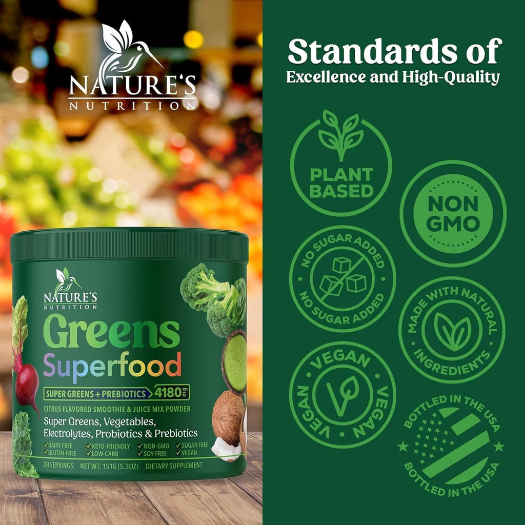 Organic Super Greens Powder Superfood - Original Organic Greens Superfood