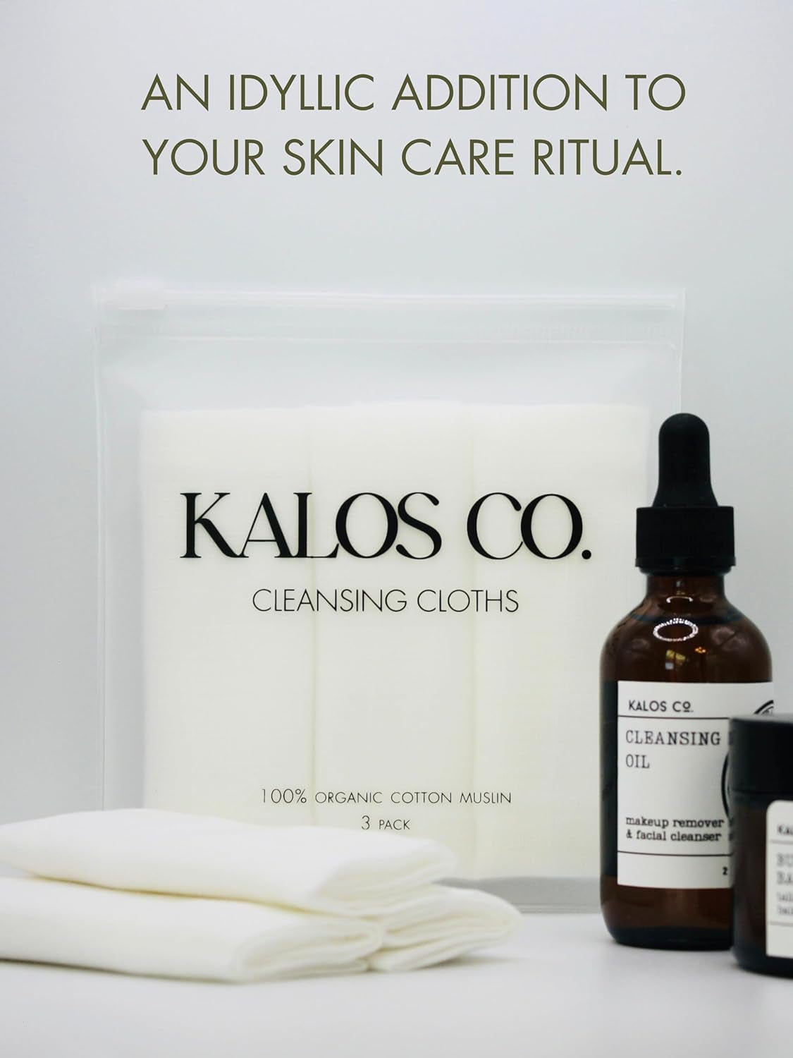 3 Pack Organic Face Cloths Made with 100% Organic Cotton, Organic Muslin Facial Cloths, Cotton Organic Wash Cloths, Organic Skin Care, Cloths for Face Wash Cloths