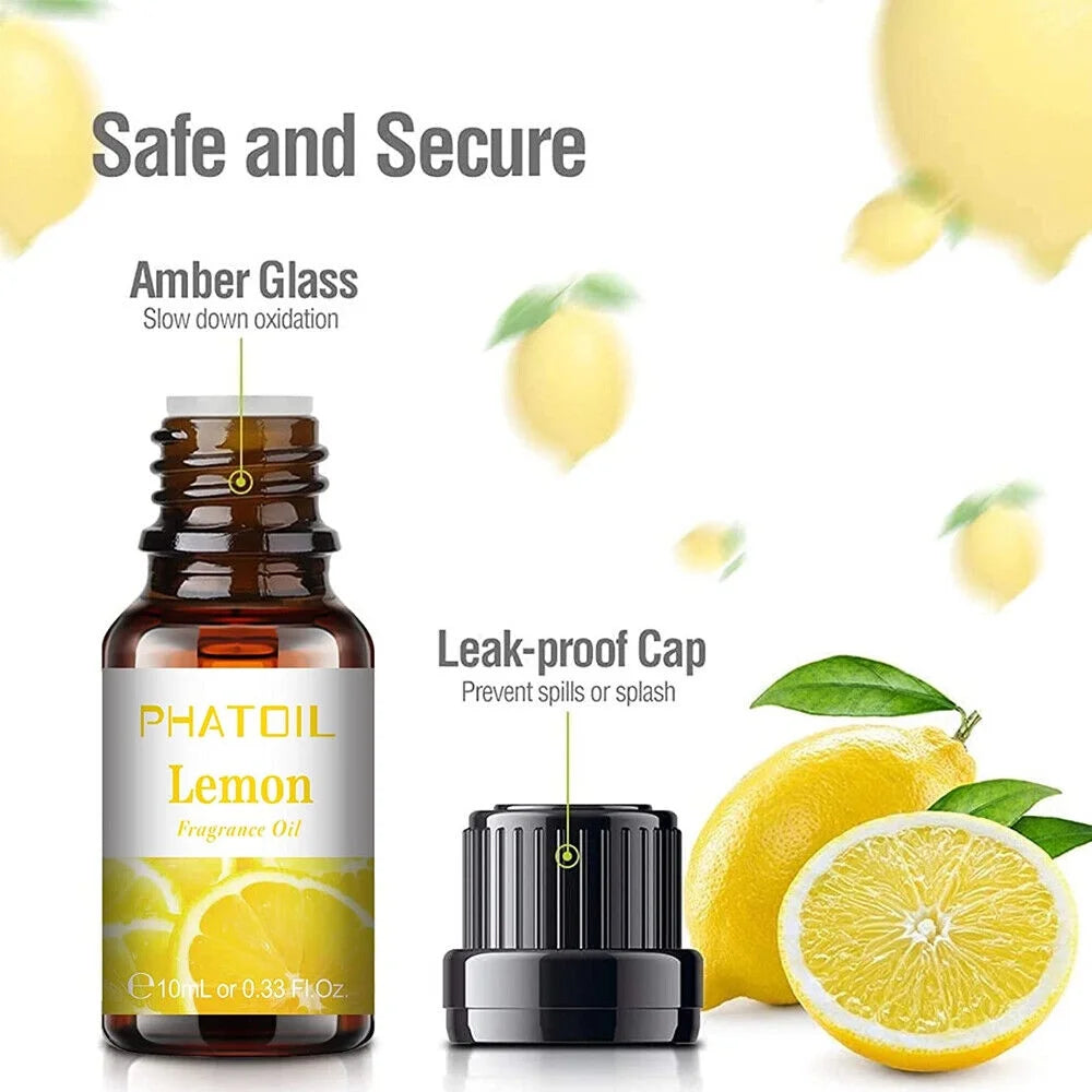 10PCS Fragrance Oil Set, Apple, Mango, Watermelon, Cherry, Coconut Candle Scents for Candle Making, Freshie Scents, Soap Making Supplies, Diffuser Oil Scents