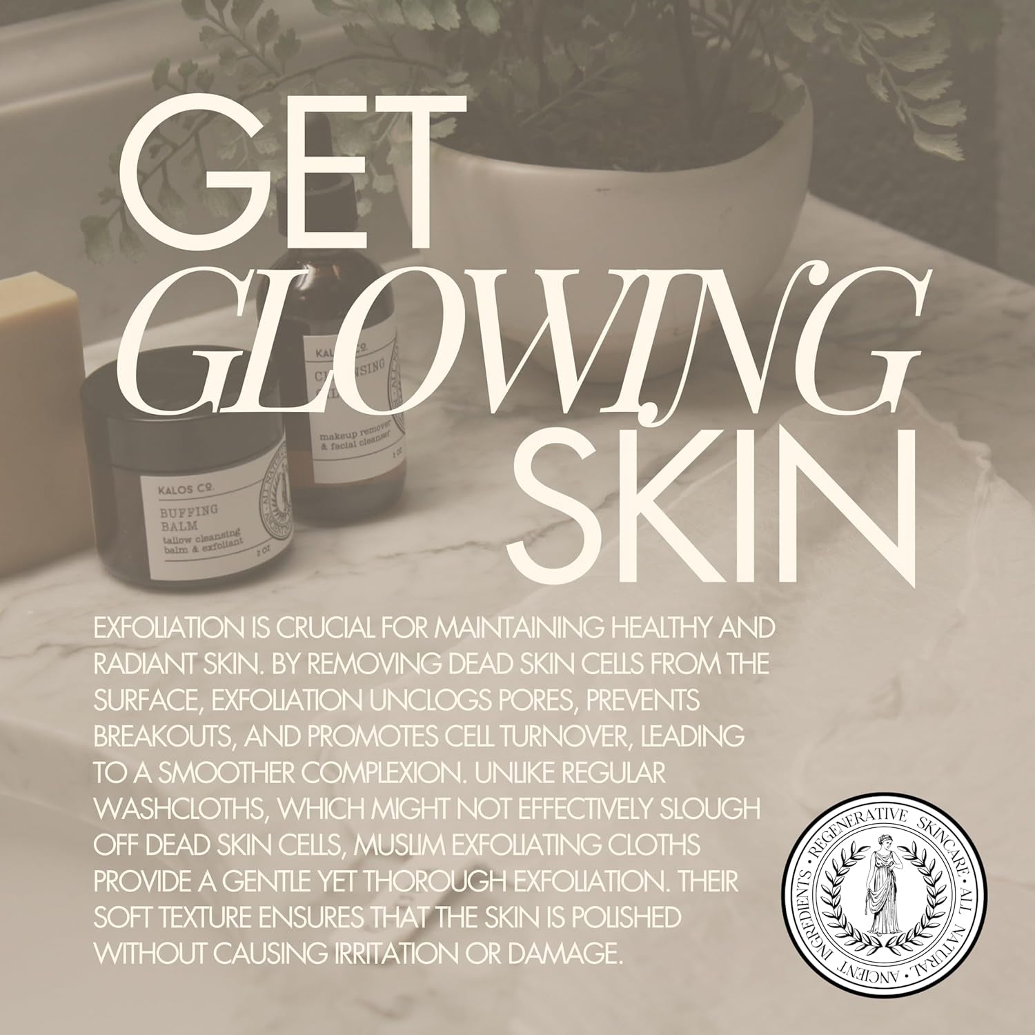 3 Pack Organic Face Cloths Made with 100% Organic Cotton, Organic Muslin Facial Cloths, Cotton Organic Wash Cloths, Organic Skin Care, Cloths for Face Wash Cloths