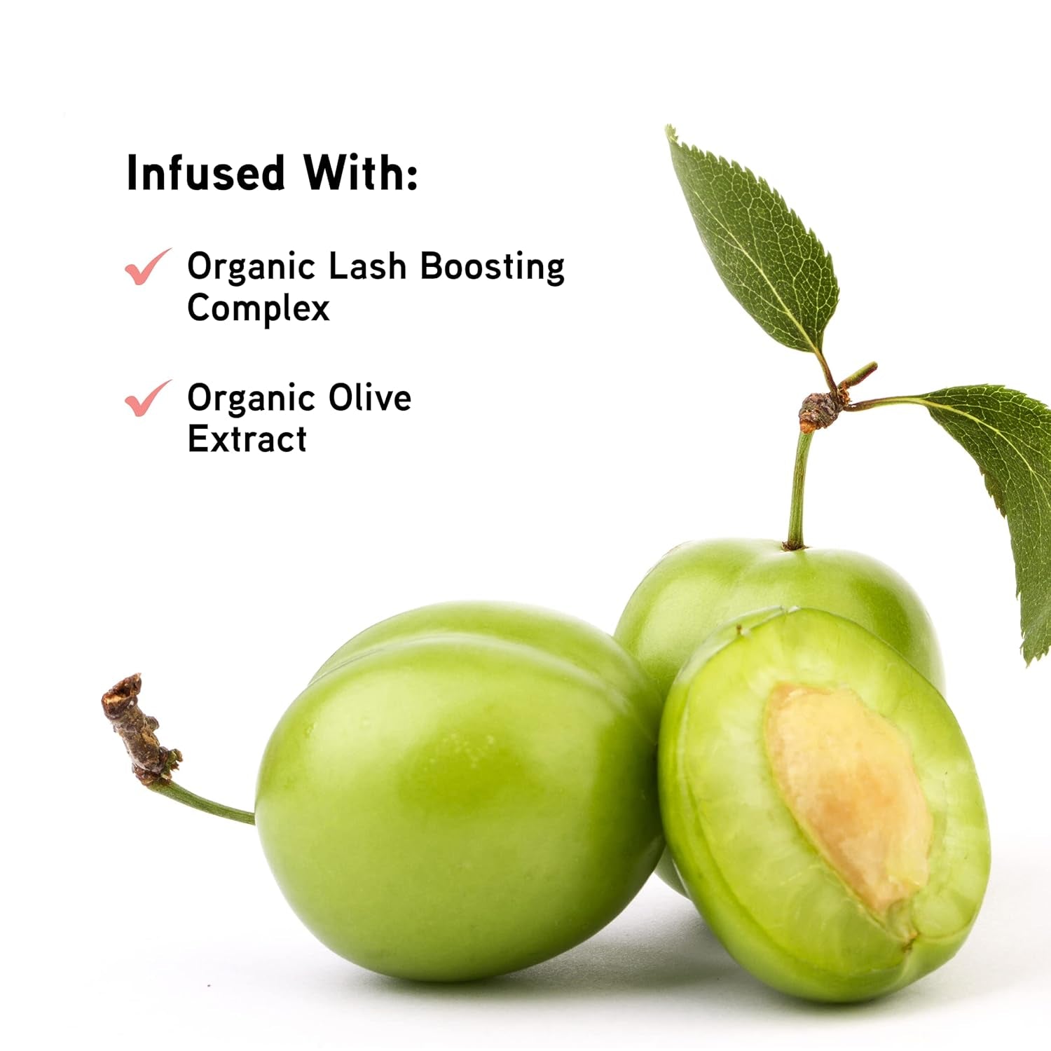 Organic Wear Lash-Boosting All Natural Mascara, Lifts, Lengthens, for Sensitive Eyes, Dermatologist Tested - Natural Origin Black