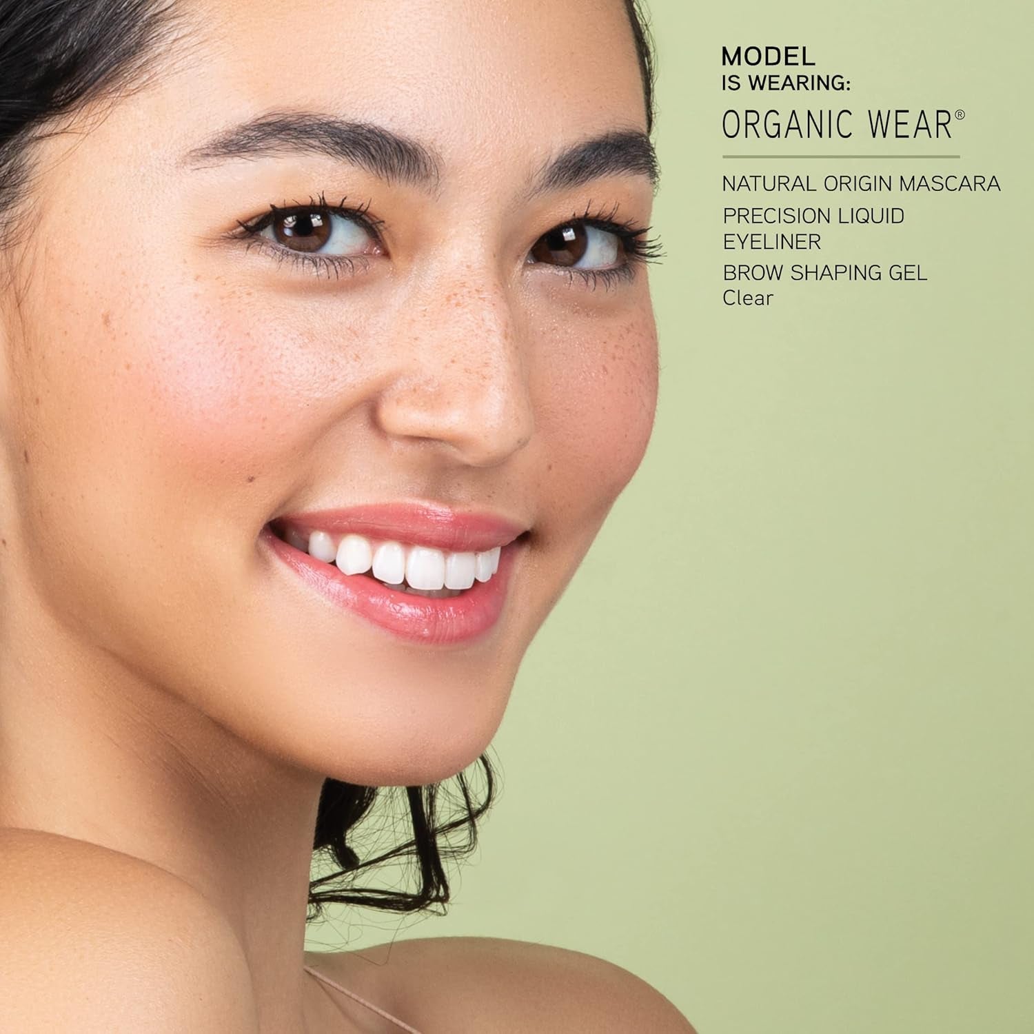 Organic Wear Lash-Boosting All Natural Mascara, Lifts, Lengthens, for Sensitive Eyes, Dermatologist Tested - Natural Origin Black