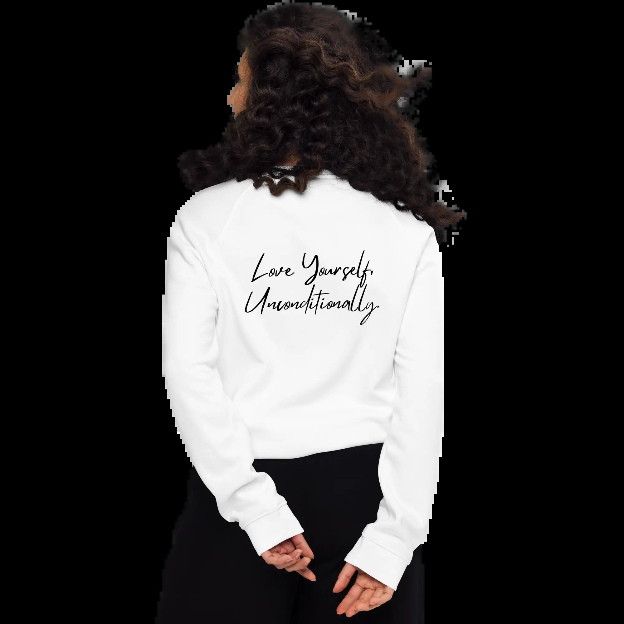 Organic Sweatshirt SELF LOVE Unisex Organic Raglan Sweatshirt
