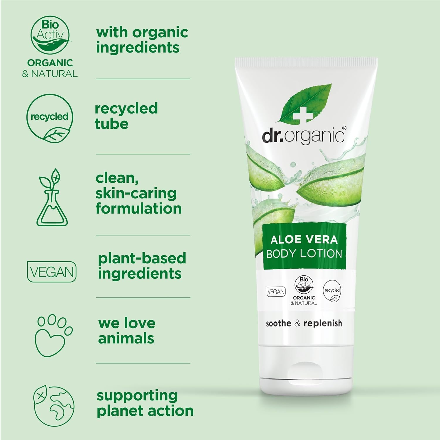Organic Doctor Organic Aloe Vera Skin Lotion, 6.8 Fl.Oz.